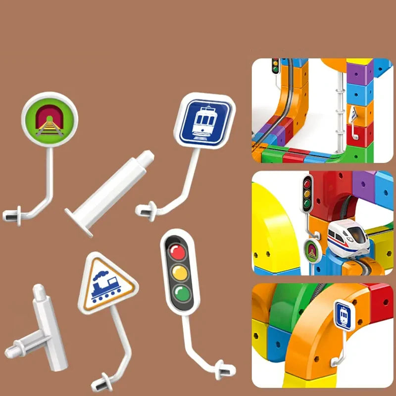 DIY Magnetischer Bauspaß Rennstrecke